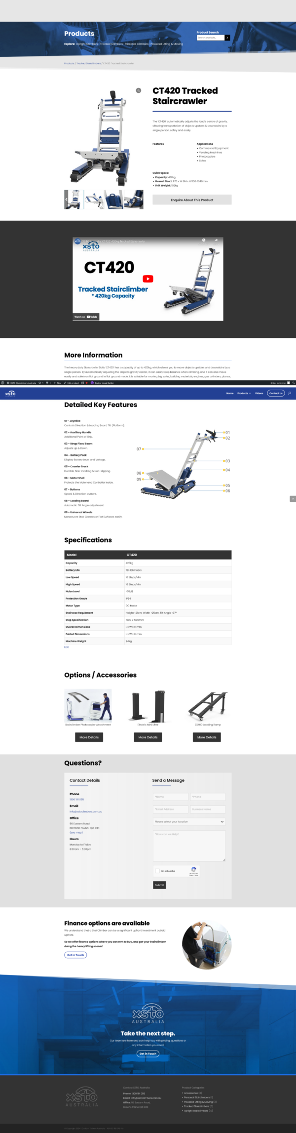 CT420 Tracked Staircrawler - XSTO Stairclimbers Australia